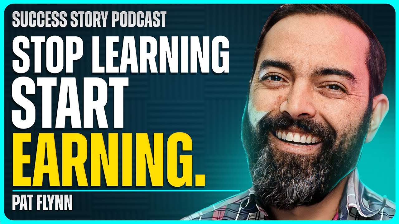 Thumbnail of podcast titled How Lean Learning Created a Million-Dollar Empire | Pat Flynn - Smart Passive Income Founder